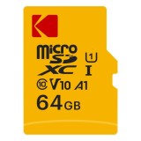 Cumpara ieftin Card Memorie microSDXC Kodak Emtec, 64Gb, Clasa 10 / UHS-1 U1, Cu Adaptor EKMSDM64GXC10K