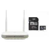 PNI House WIFI800 wireless NVR package, 8 channels 5MP or 4 channels 4K 8MP, voice prompt and PNI 128GB MicroSD memory card included