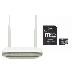 PNI House WIFI800 wireless NVR package, 8 channels 5MP or 4 channels 4K 8MP, voice prompt and PNI 128GB MicroSD memory card included