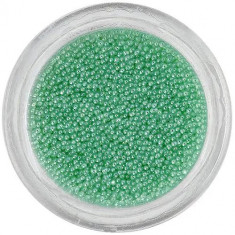 Perle verde deschis pentru unghii, 0,5mm