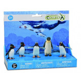 Set 5 figurine pictate manual Pinguini, 3 ani+, Collecta