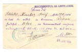 Dovada de lasare la vatra 1929 Regimetul 33 Artilerie (Oradea)