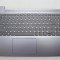Carcasa superioara cu tastatura palmrest Laptop, Lenovo, IdeaPad Slim 3 15IAN8 Type 82XB, 5CB1M46881, AP2XP000300, Arctic Grey, iluminata, layous US