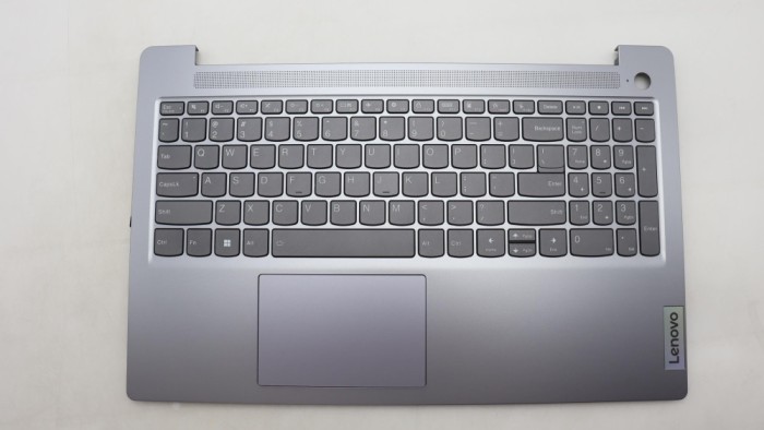 Carcasa superioara cu tastatura palmrest Laptop, Lenovo, IdeaPad Slim 3 15IAN8 Type 82XB, 5CB1M46881, AP2XP000300, Arctic Grey, iluminata, layous US