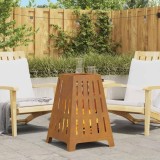 Cumpara ieftin Vatră Foc Pătrată Oțel Corten 50x50x70cm Maro Rustic Exterior Grădină Terasă
