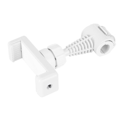 Suport Telefon Prindere tip Clema Pentru Stative si Lampi Half Moon White foto