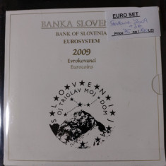 Slovenia 2009 - Set complet de euro bancar de la 1 cent la 2 euro + 3 euro BU