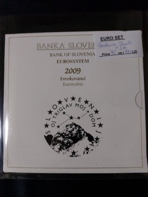 Slovenia 2009 - Set complet de euro bancar de la 1 cent la 2 euro + 3 euro BU foto