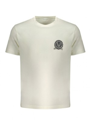 Tricou bărbați cu decolteu la baza g&amp;acirc;tului din bumbac, Alb, S foto
