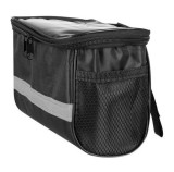 Cumpara ieftin Geanta de bicicleta impermeabila cu velcro, negru