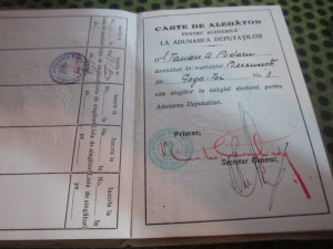 Carte de alegator an 1934 semnat de primarul bucurestiului c acte |  Okazii.ro