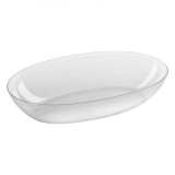 Platou Oval Plastic, Model Transparent, Dimensiuni 26x16x5.5cm, Oem