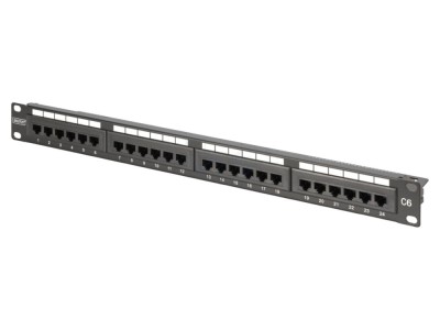 Patch panel rack 19&amp;quot; Cat 6, 24 porturi foto