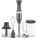 Mixer vertical KitchenAid Charcoal Grey 5KHBV83EDG, 180W, capacitate recipient 1l, Gri