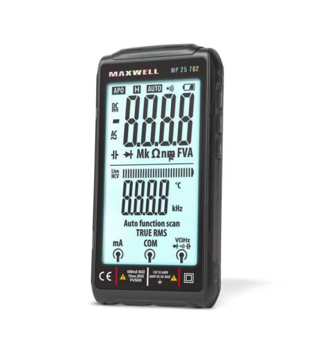 Multimetru automat FullScreen 4.2 cu acumulator Type-C MAXWELL