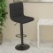 vidaXL Scaun de bar, negru, material textil