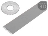 Cablu banda litat PVC gri 30m