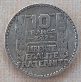 (A633) MONEDA DIN ARGINT FRANTA - 10 FRANCS FRANCI 1932, 10 GRAME, PURITATE 680, Europa