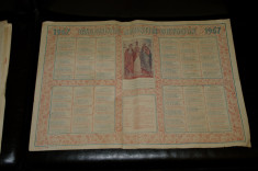 Calendar crestin ortodox 1967 foto