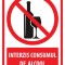 Indicatoare pentru interzicerea alcoolului
