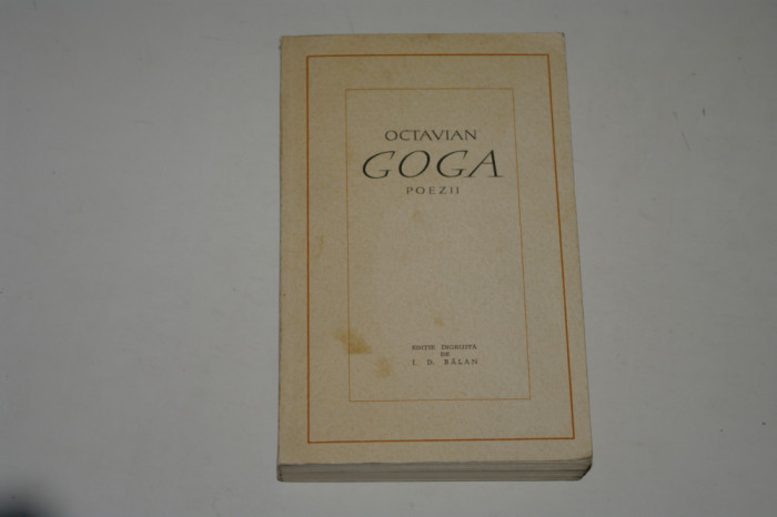 Poezii - Octavian Goga - 1963