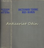 Dictionar Tehnic Rus-Rom&acirc;n, Tarasof Miron (coord.), Editura Tehnica 1956, 1167 pagini, Rusă-Rom&acirc;nă