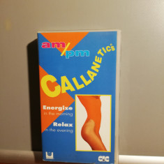 caseta VHS Originala Fitness - CALLANETICS (1993/MCA/UK) - ca Noua