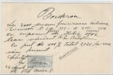 Romania, Borderou (I), 1912