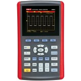 osciloscop portabil, gds-207, functii multimetru digital, 70mhz, lcd 7inch, 2 canale, functii hold si min/max, procesare fft