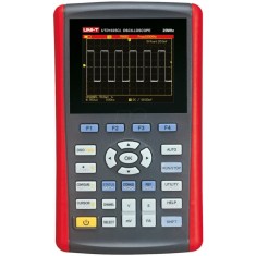 osciloscop portabil, gds-207, functii multimetru digital, 70mhz, lcd 7inch, 2 canale, functii hold si min/max, procesare fft