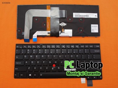 Tastatura Laptop Lenovo IBM ThinkPad Yoga 14 (With 6 Screws For Win8) luminata foto