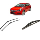 Cumpara ieftin Set 3 stergatoare OPEL ASTRA K (B16) 2015-2022, pentru parbriz si luneta, Bosch Twin-Aerotwin