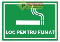 Semn special pentru loc de fumat foto