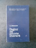 AL. SANDULESCU - PAGINI DE ISTORIE LITERARA