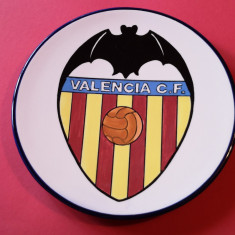 Suvenir suporter fotbal-farfurie ceramica(dimensiuni mari)-FC VALENCIA (Spania)