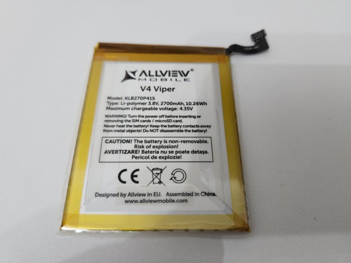 Acumulator Allview V4 Viper dual sim cu 4G functional