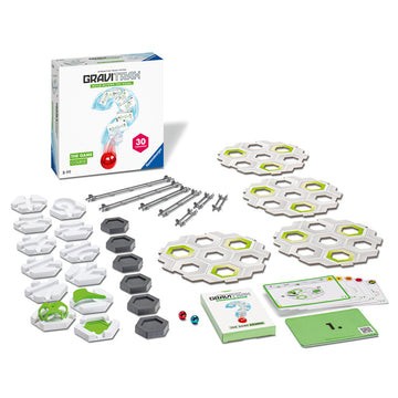 Joc de constructie Gravitrax - The Game Course, set de baza cu 32 piese si 30 de provocari incluse foto