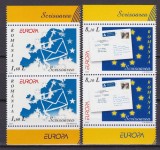 Cumpara ieftin ✅ RO 2008 LP 1802 "Europa 2008-Scrisoarea", serie in pereche V cu tabs ( diferite tabs din minicoala ) , MNH
