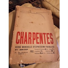 Charpentes, revue mensuelle d&#039;expression francaise nr.1/1939