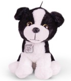 Cățel de Pluș cu Medalion 26 Cm Negru/maro