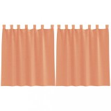 Cumpara ieftin Perdele Voile cu Bucle 2 buc Terracota 140x140 cm