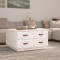 Gossi masuta de cafea, alb, 80x80x45 cm, lemn masiv de pin
