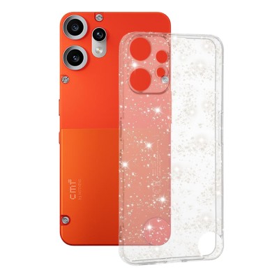 Husa sclipici Nothing CMF Phone 2 Pro Techsuit SparkleSkin, transparenta foto