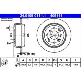 Disc frana ATE 24.0109-0111.1