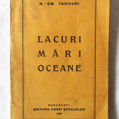 Carte veche: "LACURI MARI OCEANE", N. Em. Teohari, 1929