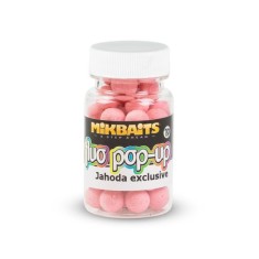 Mikbaits Mini Fluo Boilies Plutitoare 10mm / 100ml Cap?uni Exclusive foto