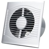 Ventilator baie SLIM 4C &Oslash;100, Super Silent, Clapeta antiretur, Garantie 5 ani, Motor Long Life 40000h, Debit 90mc/h, Gray Metal