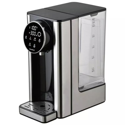 Dozator pentru apă calda, dozator cu fierbător, panou tactil LED, capacitate rezervor 2,7 litri, 2600 W, control al temperaturii 40-100&amp;deg;C, negru-argin foto