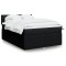 vidaXL Pat box spring cu saltea, negru, 140x190 cm, textil 3289760