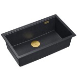 Chiuveta din granit Logan 110 Black Metallic